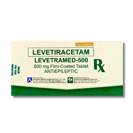 Image of LEVETRAMED-500 LEVETIRACETAM 500MG - 1 TABLET