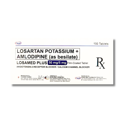 Image of LOSAMED PLUS LOSARTAN / AMLODIPINE 50MG / 5MG - 1 TABLET