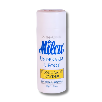 Image of MILCU UNDERARM & FOOT DEODORANT POWDER 80G