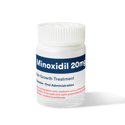 Image of COMPOUNDED MINOXIDIL 20MG - 1 BOX X 5 CAPS