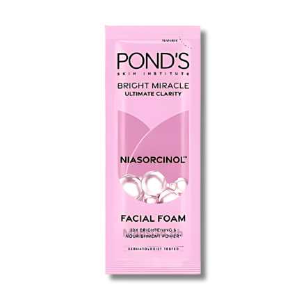 Image of POND'S BRIGHT MIRACLE ULTIMATE CLARITY NIASORCINOL FACIAL FOAM 10G