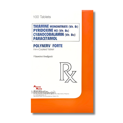 Image of POLYNERV FORTE VITAMIN B COMPLEX / PARACETAMOL - 1 TABLET