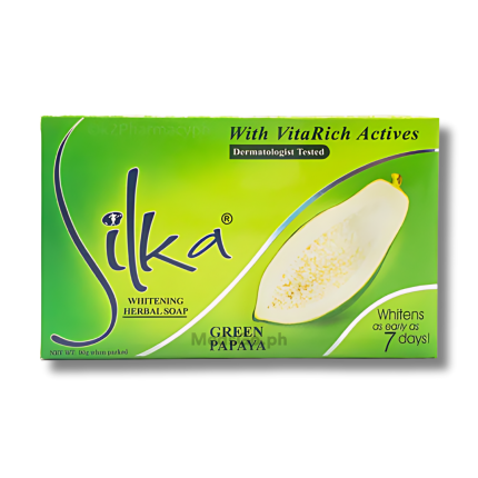Image of SILKA WHITENING HERBAL SOAP GREEN PAPAYA 135G