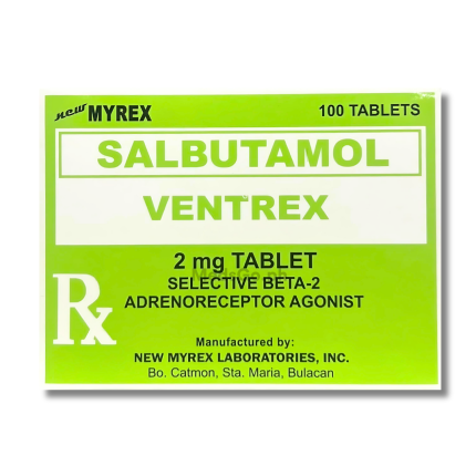 Image of VENTREX SALBUTAMOL 2MG - 1 TABLET