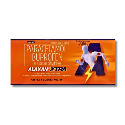 ALAXAN XTRA Ibuprofen / Paracetamol 325mg / 200mg - 1 Tablet price in ...