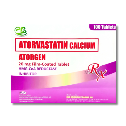 ATORGEN Atorvastatin 20mg - 1 Tablet price in the Philippines | MedsGo ...