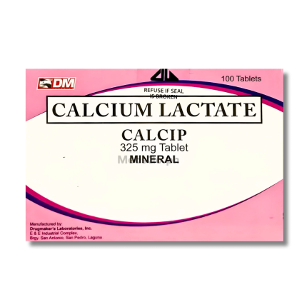 CALCIP Calcium Lactate 325mg - 1 Tablet price in the Philippines ...