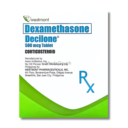 DECILONE Dexamethasone 500mcg - 1 Box x 100 Tablets price in the ...