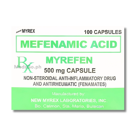 MYREFEN Mefenamic 500mg - 1 Capsule price in the Philippines | MedsGo ...
