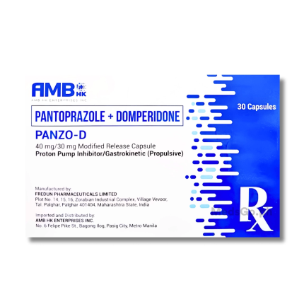 PANZO-D Pantoprazole / Domperidone 40mg / 30mg - 1 Capsule price in the ...