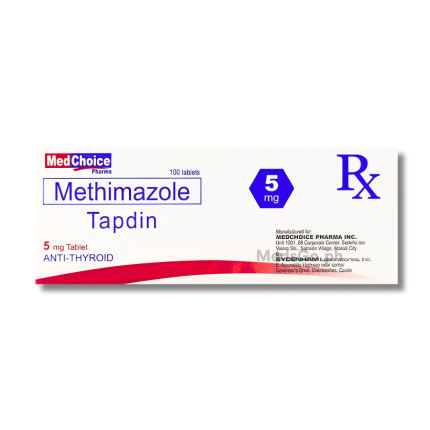 TAPDIN Methimazole 5mg -1 Box x 100 Tablets price in the Philippines ...