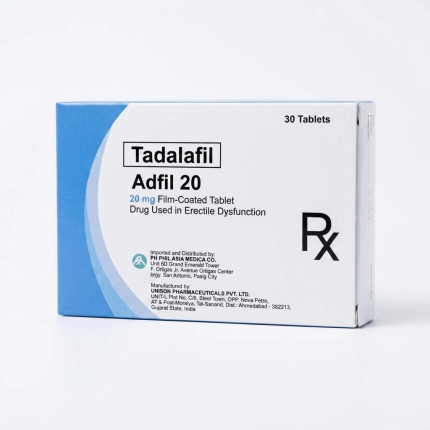 ADFIL 20 Tadalafil 20mg - 1 Box x 30 Tablets price in the Philippines ...