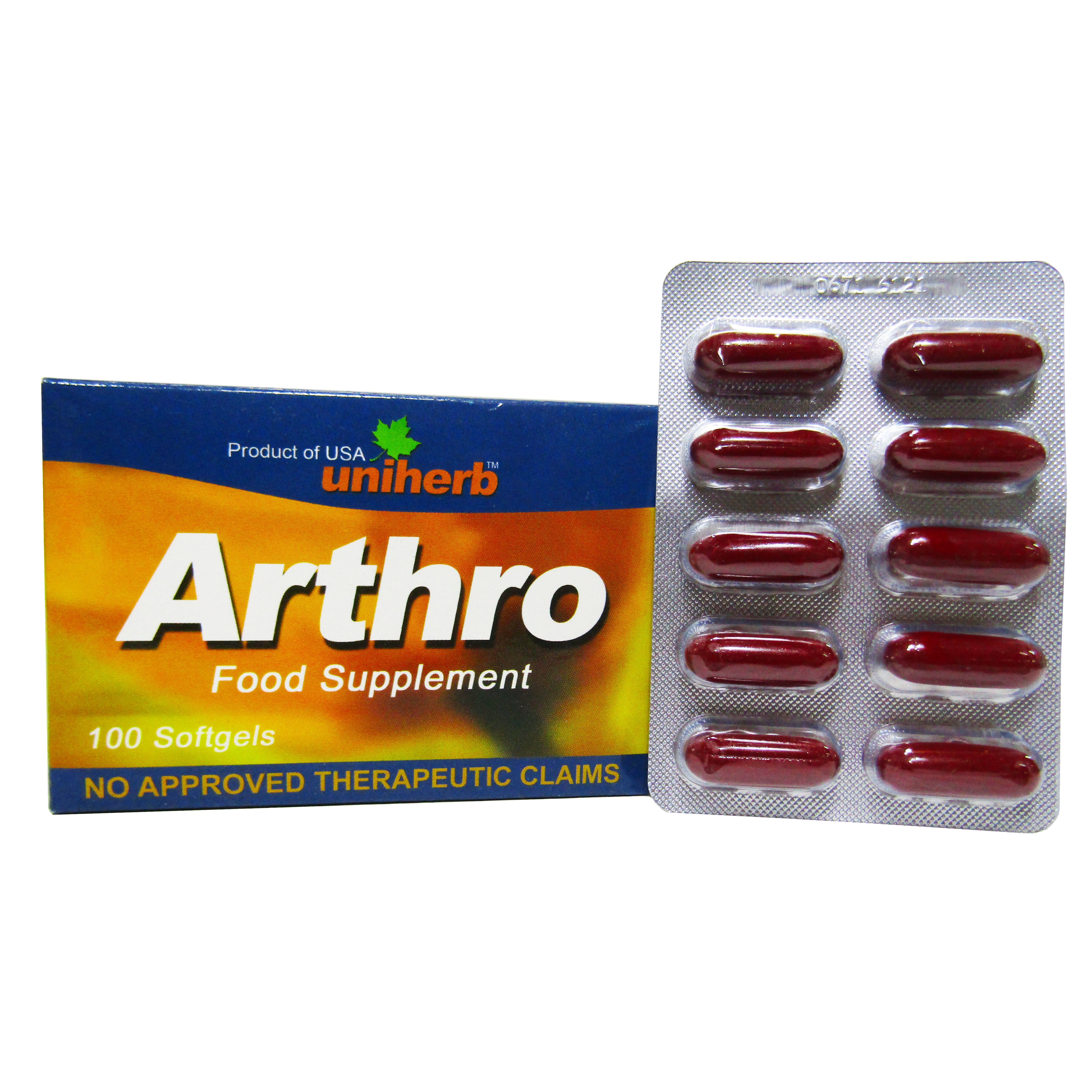 UNIHERB ARTHRO Glucosamine Hydrochloride / Chondroitin Sulfate Soft Gel