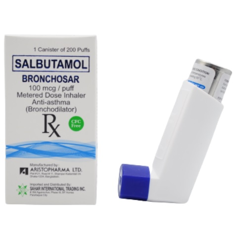 BRONCHOSAR Salbutamol 100mcg / act. Metered-Dose Inhaler 200act. price ...