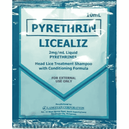 LICEALIZ Pyrethrin 2mg / mL Shampoo 10mL 1's price in the Philippines ...