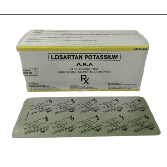 A.R.A Losartan Potassium 50mg Film-Coated Tablet 100's price in the ...