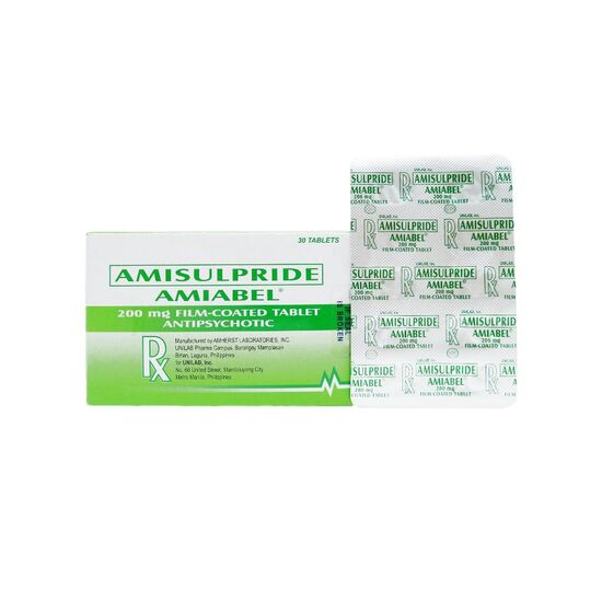 Buy Amiabel amisulpride 200mg film-coated tablet 1's online with MedsGo ...