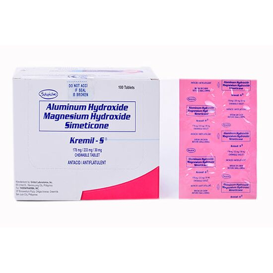 KREMILS Aluminum Hydroxide / Magnesium Hydroxide / Simethicone 178mg