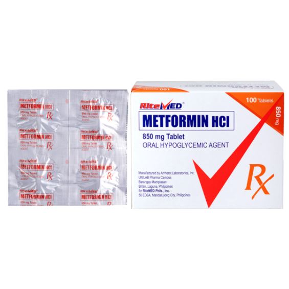 RITEMED Metformin Hydrochloride 850mg Tablet 1's price in the ...