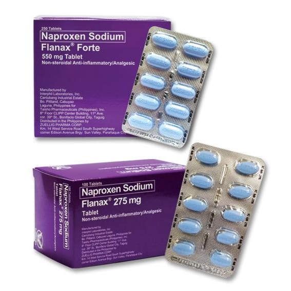FLANAX Naproxen Sodium 275mg Tablet 100's price in the Philippines