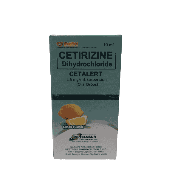 Buy Cetalert cetirizine dihydrochloride 2.5mg / ml suspension (oral ...