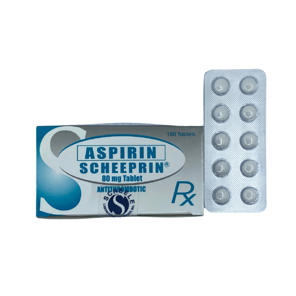 SCHEEPRIN Aspirin 80mg Tablet 1's price in the Philippines MedsGo Pharmacy