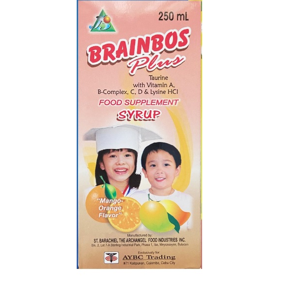 BRAINBOS PLUS Taurine / Vitamin A / Vitamin B Complex / Vitamin C/ Vitamin D / Lysine Syrup