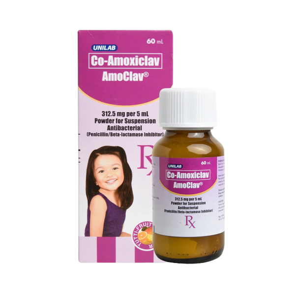 AMOCLAV Co-Amoxiclav 312.5mg / 5mL Powder for Oral Suspension 60mL ...