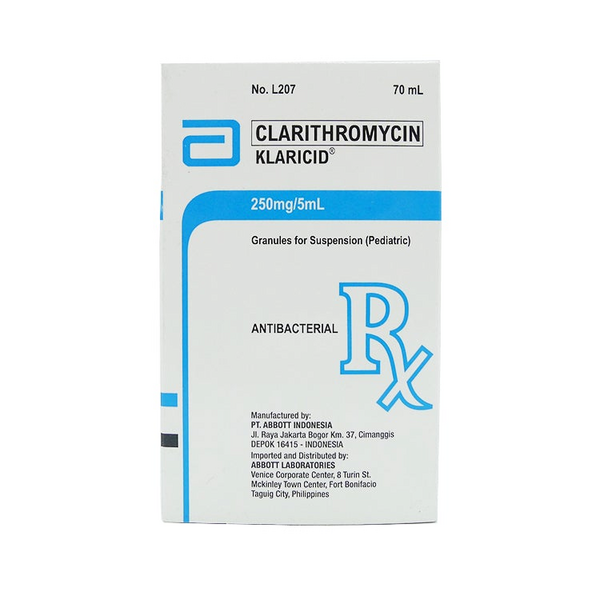 KLARICID Clarithromycin 250mg / 5mL Granule for Suspension 70mL price