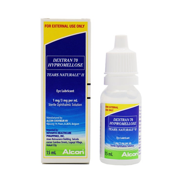 TEARS NATURALE II Dextran 70 / Hypromellose 1mg / 3mg per mL Ophthalmic Solution 15mL