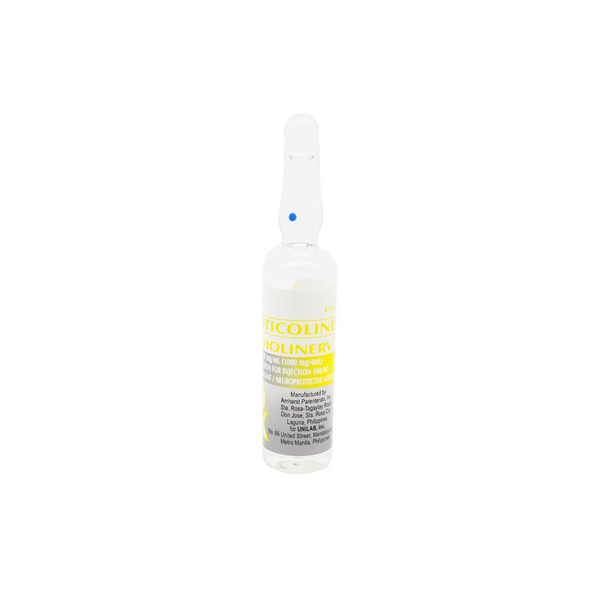 CHOLINERV Citicoline 250mg / mL (1000mg / 4mL) Solution for IM/IV ...