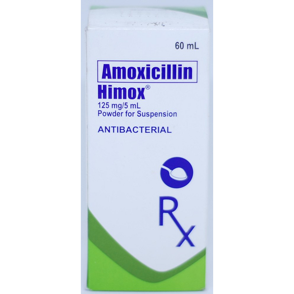 HIMOX Amoxicillin Trihydrate 125mg / 5mL Powder for Suspension 60mL