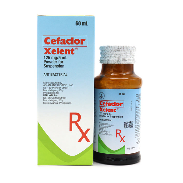 XELENT Cefaclor 125mg / 5mL Powder for Oral Suspension 60mL price in