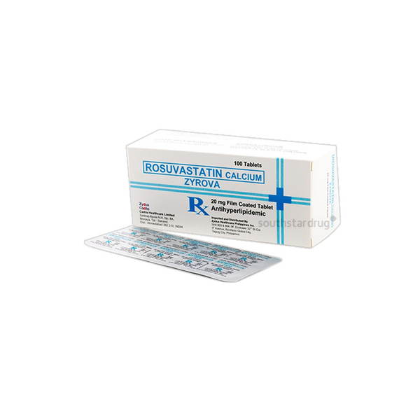 ZYROVA Rosuvastatin Calcium 20mg Film-Coated Tablet 100's price in the ...