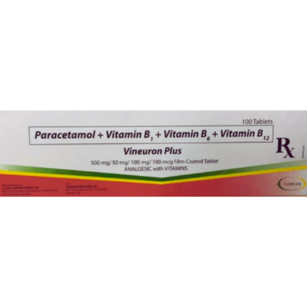 VINEURON PLUS Paracetamol / Vit. B1 / Vit. B6 / Vit. B12 500mg / 50mg ...