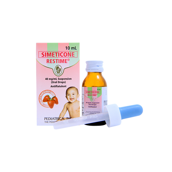 RESTIME Simethicone 40mg / mL Suspension (Oral Drops) 10mL Strawberry