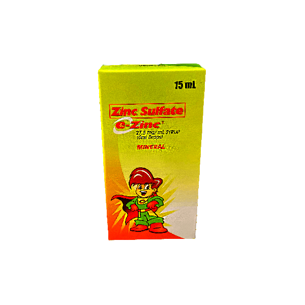 E-ZINC Zinc 27.5mg / mL Syrup (Oral Drops) 15mL price in the ...