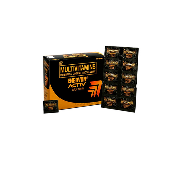 ENERVON ACTIV Multivitamins / Minerals / Ginseng / Royal Jelly SoftGel