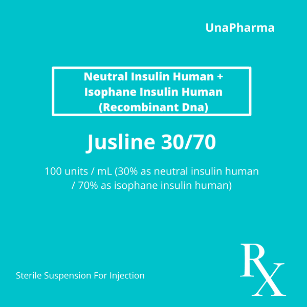 JUSLINE 30/70 Neutral Insulin Human / Isophane Insulin Human (rDNA ...