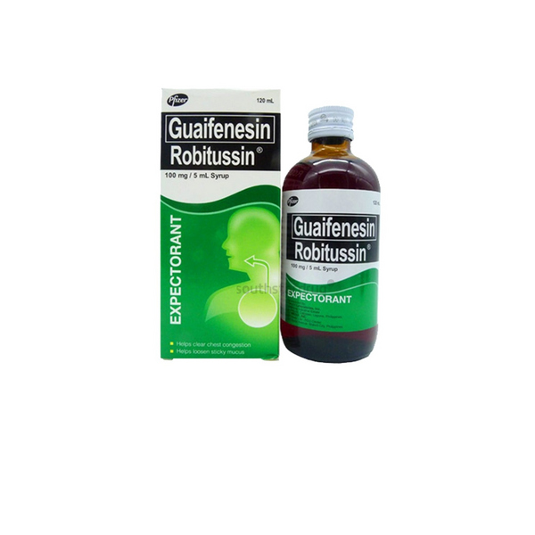 ROBITUSSIN Guiafenesin 100mg / 5mL Syrup 120mL price in the Philippines