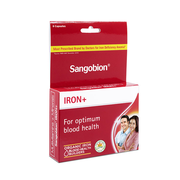 SANGOBION IRON PLUS / Multivitamins / Minerals Capsule 8's price in the