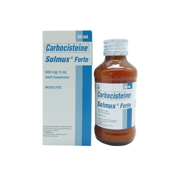 SOLMUX FORTE Carbocisteine 500mg / 5mL Suspension 60mL