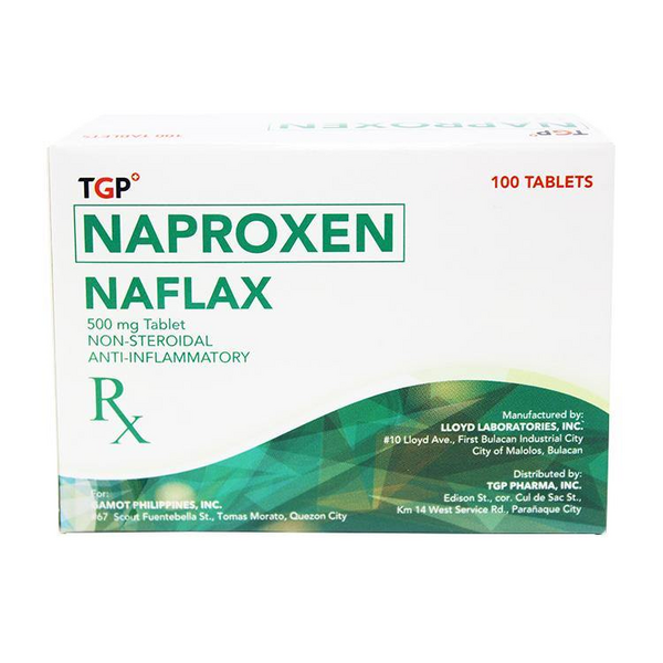 TGP NAFLAX Naproxen 500mg Tablet price in the Philippines | MedsGo Pharmacy
