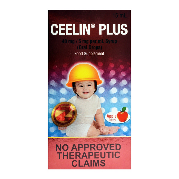 CEELIN PLUS Ascorbic Acid / Zinc 40mg / 5mg per mL Syrup (Oral Drops
