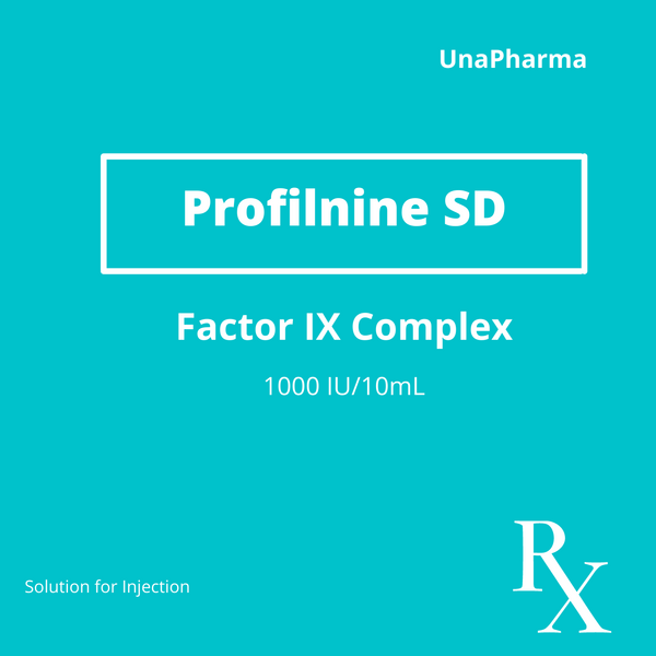FACTOR IX COMPLEX Profilnine SD 1000IU / 10mL Powder for IV Injection ...