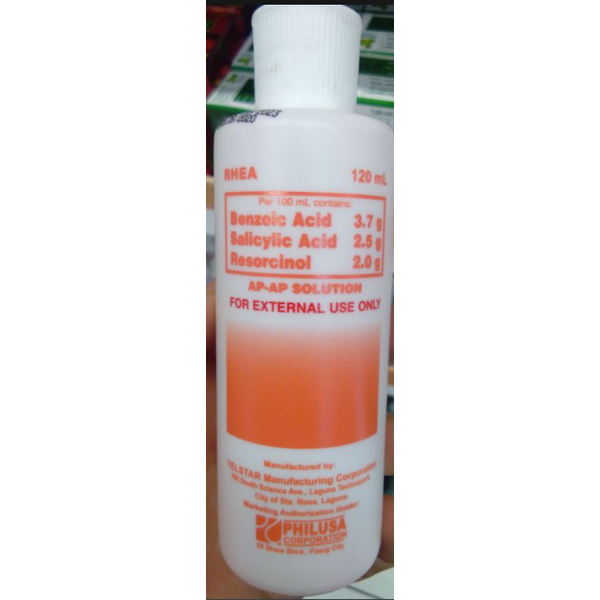 APAP SOLUTION Salicylic Acid / Resorcinol 10g / 2.5g per 100mL