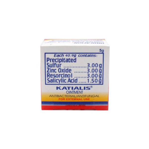 KATIALIS Ointment 5g Sulfur / Zinc Oxide / Resorcinol / Salicylic