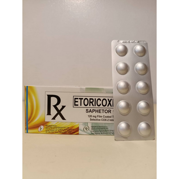 SAPHETOR 120 Etoricoxib 120mg Film-Coated Tablet 100's price in the ...