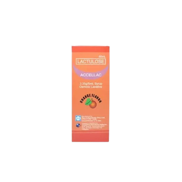 Buy Accelac lactulose 3.35g / 5ml syrup 60ml orange online with MedsGo ...