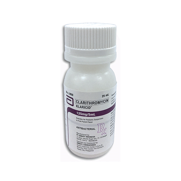 KLARICID Clarithromycin 125mg / 5mL Granule for Suspension 25mL Fruit